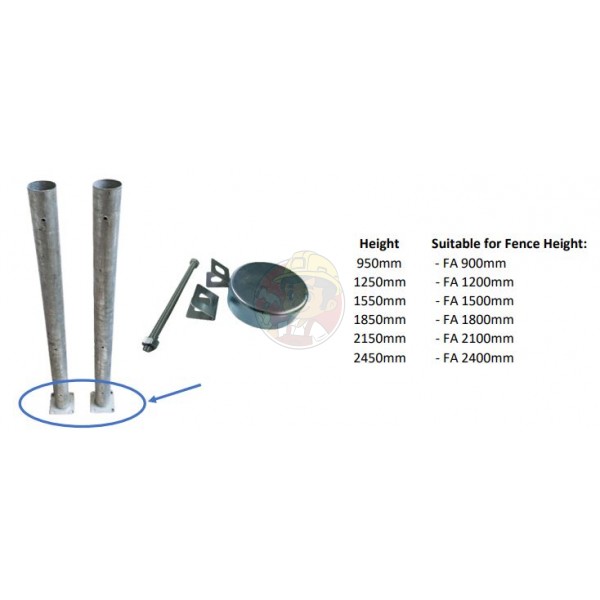 FA FENCE POST WALL PLUG (PLATE)